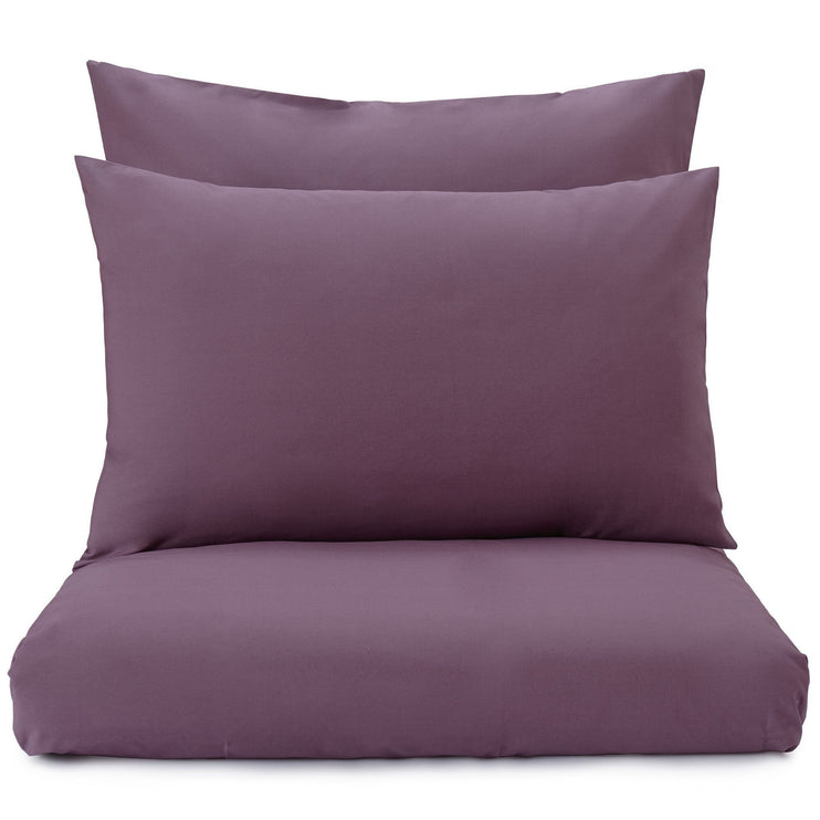Kissenbezug Manteigas, Aubergine, 100% Bio-Baumwolle