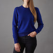Pullover Nora, Royalblau, 50% Kaschmirwolle & 50% Wolle