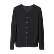 Strickjacke Nora, Anthrazit, 50% Kaschmirwolle & 50% Wolle | URBANARA Loungewear