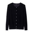 Strickjacke Nora, Mitternachtsblau, 50% Kaschmirwolle & 50% Wolle | Hochwertige Wohnaccessoires