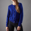 Strickjacke Nora, Royalblau, 50% Kaschmirwolle & 50% Wolle