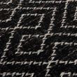 Teppich Amini, Schwarz & Eierschale, 100% Schurwolle | Hochwertige Wohnaccessoires