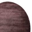 Teppich Arreau, Pflaume, 100% Viskose