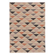 Teppich Barli, Rosa & Cognac & Silbergrau, 100% Schurwolle | URBANARA Wollteppiche