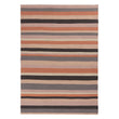 Teppich Barli, Rosa & Cognac & Silbergrau, 100% Schurwolle | Hochwertige Wohnaccessoires