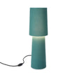 Tischlampe Kollur Grüngrau, 100% Baumwolle & 100% Metall | URBANARA Tischleuchten