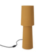 Tischlampe Kollur, Senfgelb, 100% Baumwolle & 100% Metall