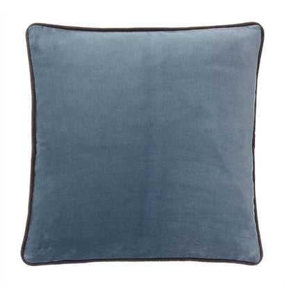 Kissenhülle Suri, Graublau & Dunkelgrau, 100% Baumwolle