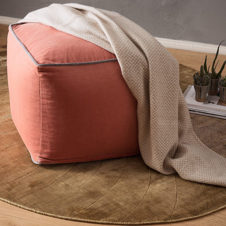 Pouf Godavariin Papaya & Grau | Schöne Ideen für Ihr Zuhause | URBANARA