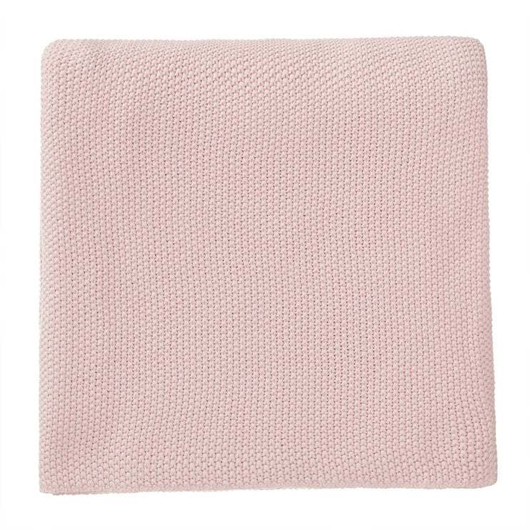 Decke Antua, Zartrosa, 100% Baumwolle