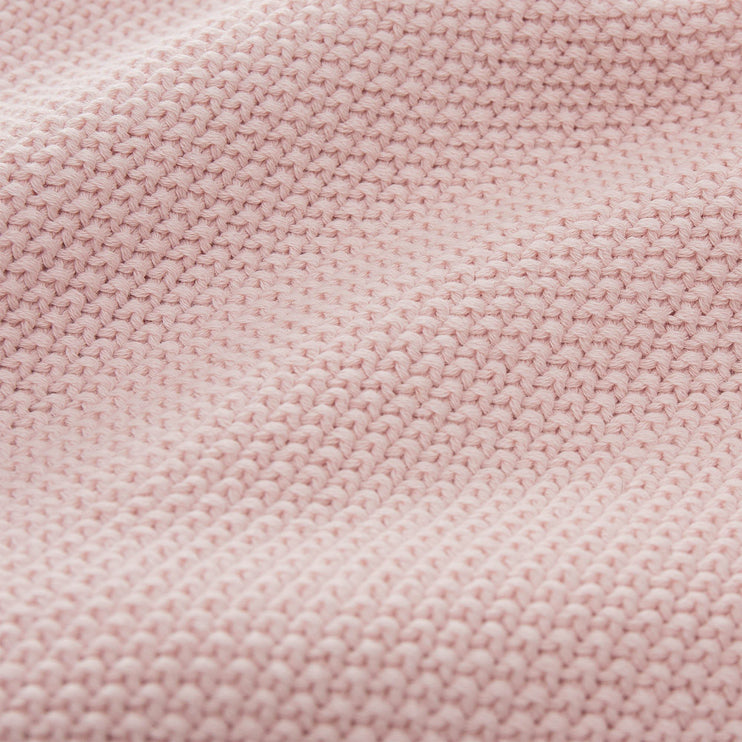 Decke Antua, Zartrosa, 100% Baumwolle | Hochwertige Wohnaccessoires