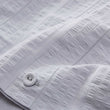 Kissenbezug Altura, Silbergrau & Silber, 100% Baumwolle | URBANARA Seersucker-Bettwäsche