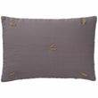 Kissenhülle Gaya, Grau & Leuchtendes Senfgelb, 100% Leinen & 100% Baumwolle & 100% Polyester