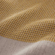 Decke Kovai, Leuchtendes Senfgelb & Natur, 50% Leinen & 50% Baumwolle | Hochwertige Wohnaccessoires