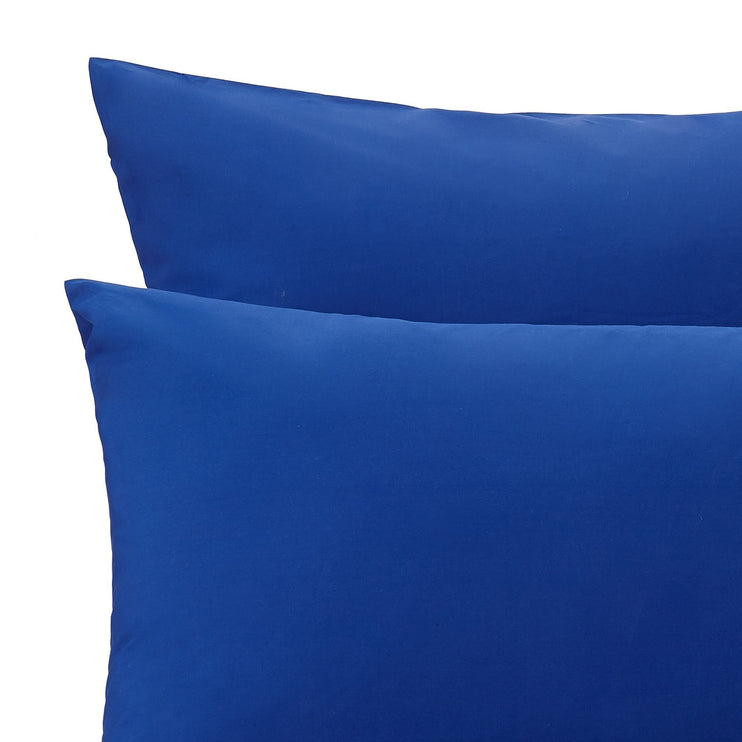 Bettdeckenbezug Perpignan, Ultramarinblau, 100% gekämmte Baumwolle | URBANARA Perkal-Bettwäsche