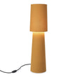 Stehlampe Kollur, Senfgelb, 100% Baumwolle & 100% Metall | URBANARA Stehlampen