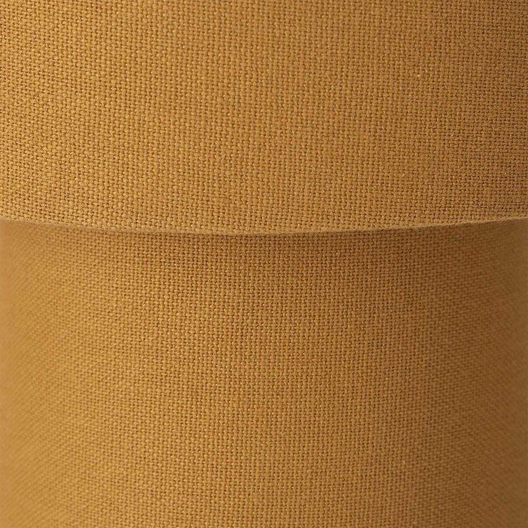 Stehlampe Kollur, Senfgelb, 100% Baumwolle & 100% Metall | Hochwertige Wohnaccessoires