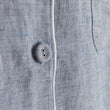 Pyjama Casaal, Dunkles Graublau & Weiß, 100% Leinen & 100% Baumwolle | Hochwertige Wohnaccessoires