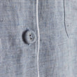 Pyjama Casaal, Dunkles Graublau & Weiß, 100% Leinen & 100% Baumwolle | URBANARA Nachtwäsche