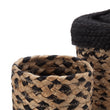 Aufbewahrung Dunagiri, Natur & Schwarz, 100% Jute | Hochwertige Wohnaccessoires