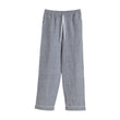 Pyjama Casaal, Dunkles Graublau & Weiß, 100% Leinen & 100% Baumwolle | URBANARA Nachtwäsche