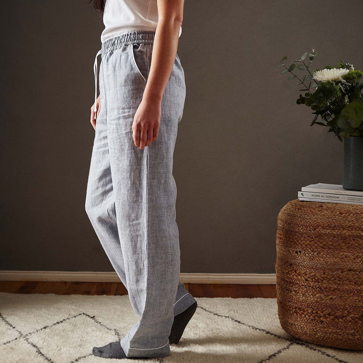 Pyjama Casaalin Dunkles Graublau & Weiß | Schöne Ideen für Ihr Zuhause | URBANARA