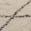 Teppich Beni Naturweiß & Anthrazit-Melange, 100% Wolle | Hochwertige Wohnaccessoires