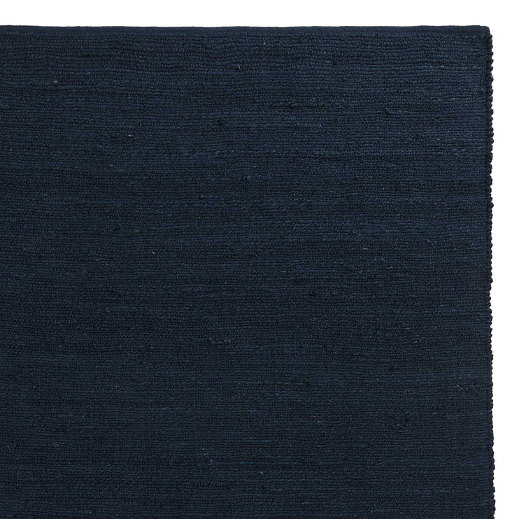 Teppich Gorbio, Blau, 90% Jute & 10% Baumwolle