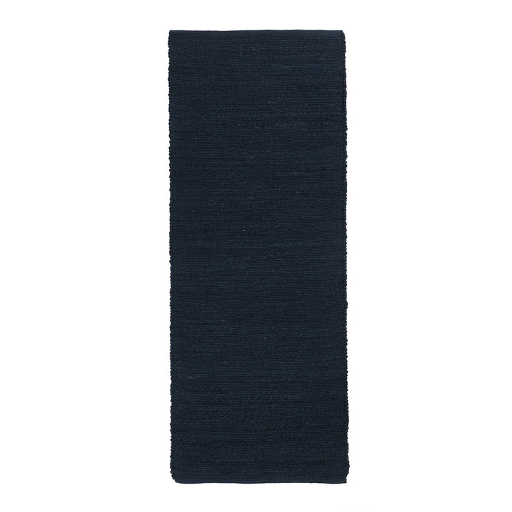 Läufer Gorbio, Blau, 90% Jute & 10% Baumwolle | URBANARA Läufer