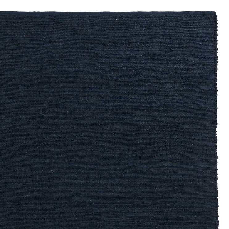 Läufer Gorbio, Blau, 90% Jute & 10% Baumwolle