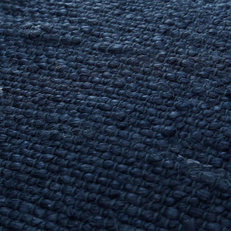 Kissen Silani, Blau, 90% Jute & 10% Baumwolle & 100% Baumwolle | Hochwertige Wohnaccessoires