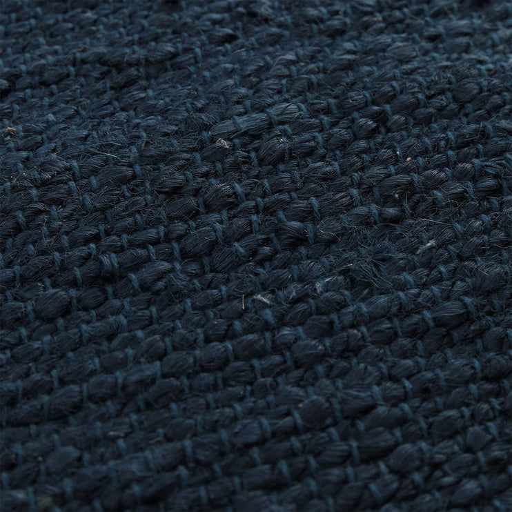 Bodenkissen Silani Blau, 90% Jute & 10% Baumwolle | Hochwertige Wohnaccessoires