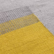 Läufer Indari, Grau & Eisblau & Leuchtendes Senfgelb, 100% PET | URBANARA Gartenaccessories