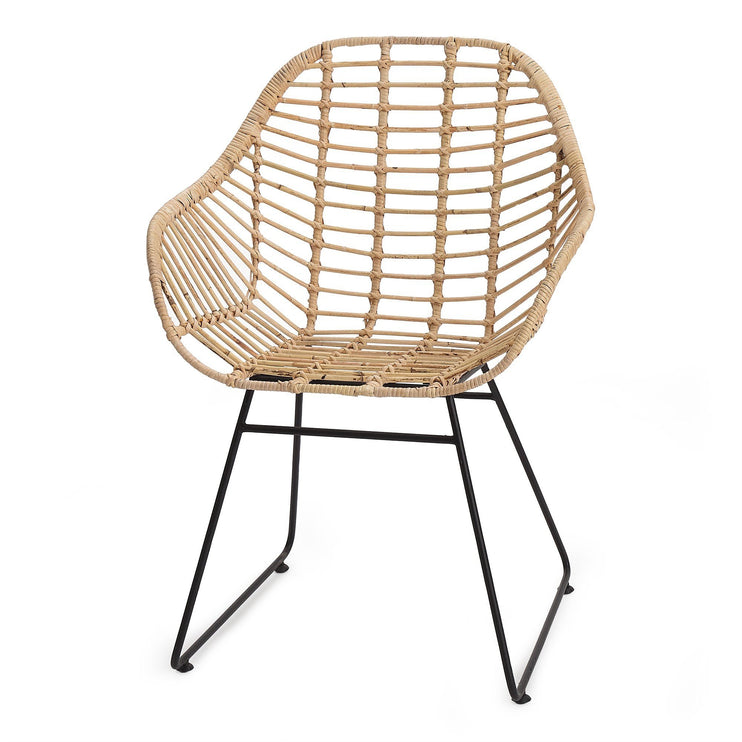 Rattan Stuhl Palu Natur, 100% Rattan | URBANARA Kleinmöbel