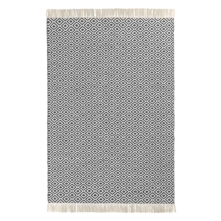 Outdoor-Teppich Barota in Schwarz & Weiß aus 100% PET | Entdecken Sie unsere schönsten Wohnaccessoires