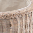 Wäschekorb Java Kalkweiß, 100% Rattan | Hochwertige Wohnaccessoires