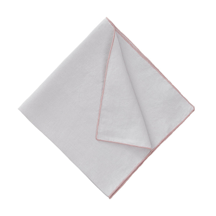 Tischset Alvalade in Hellgrau & Zartrosa aus 100% Leinen | Entdecken Sie unsere schönsten Wohnaccessoires