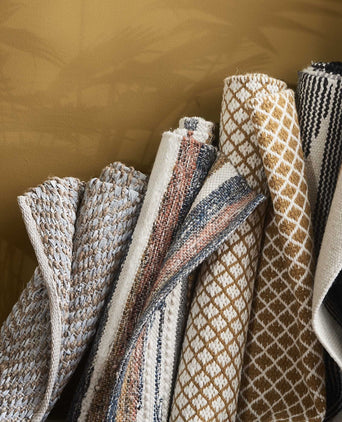 Teppich Nattika Weiß & Natur, 45% Leder & 45% Jute & 10% Baumwolle