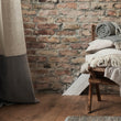 Vorhang Saveli (2 Stück) Natur & Grau, 100% Leinen & 100% Baumwolle | Hochwertige Wohnaccessoires