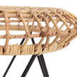 Hocker Palu, Natur, 100% Rattan | URBANARA Kleinmöbel