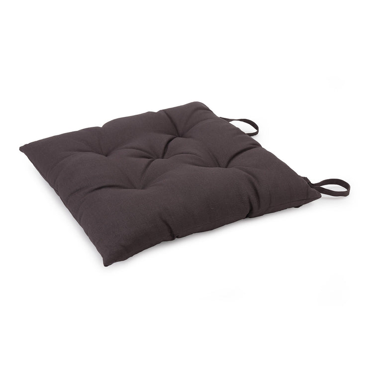 Kissen Isaka, Dunkelgrau, 100% Baumwolle & 100% Polyester