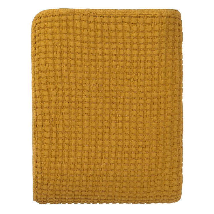 Tagesdecke Veiros, Senfgelb, 100% Baumwolle