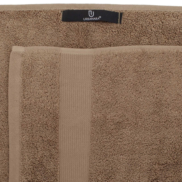 Handtuch Alvito, Hellbraun, 100% Zero-Twist Baumwolle | Hochwertige Wohnaccessoires