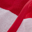 Strandtuch Serena, Rot & Weiß, 100% Baumwolle | Hochwertige Wohnaccessoires
