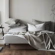 Kissenbezug Lantonin Weiß & Grau | Schöne Ideen für Ihr Zuhause | URBANARA