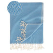 Hamamtuch Cesme Hellblau & Weiß, 100% Baumwolle