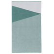 Strandtuch Lalin, Aqua & Weiß, 100% Baumwolle