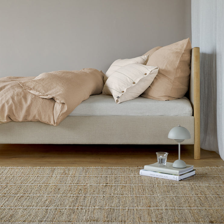 Jute-Teppich Nari [Natur & Weiß]