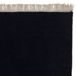 Teppich Manu, Dunkelblau, 100% Wolle & 100% Baumwolle