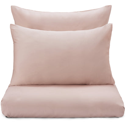 Satin-Bettwäsche Millau Zartrosa, 100% gekämmte und merzerisierte Baumwolle